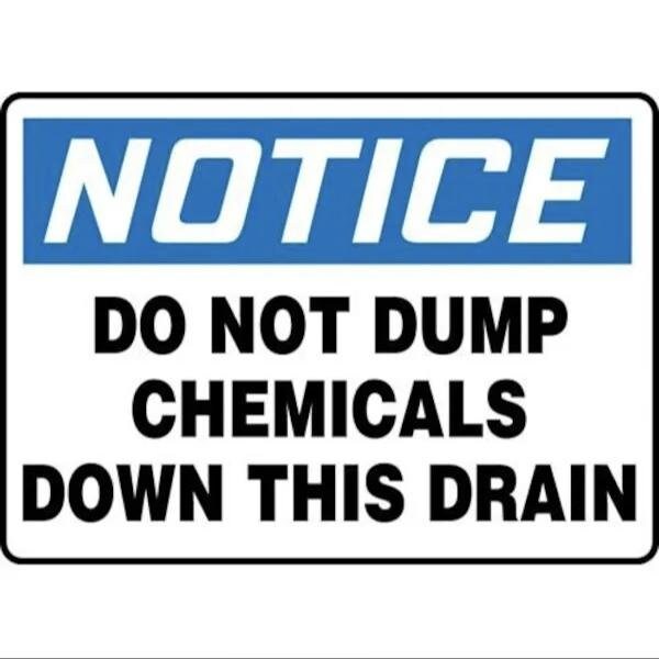 Accuform OSHA NOTICE Safety Sign DO NOT DUMP SHMCHL828VP - main